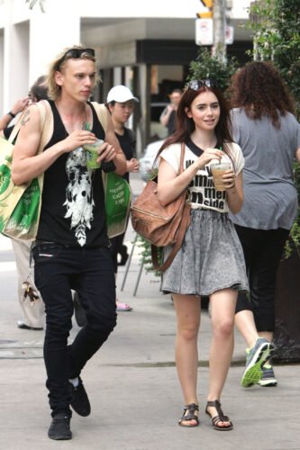 Lily Collins Feet Toes And Soles 202