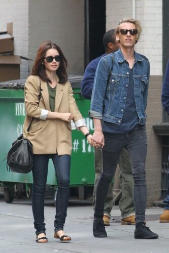 Lily Collins Feet Toes And Soles 556