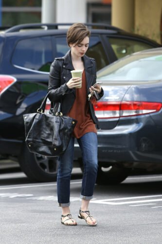 Lily Collins Feet Toes And Soles 618