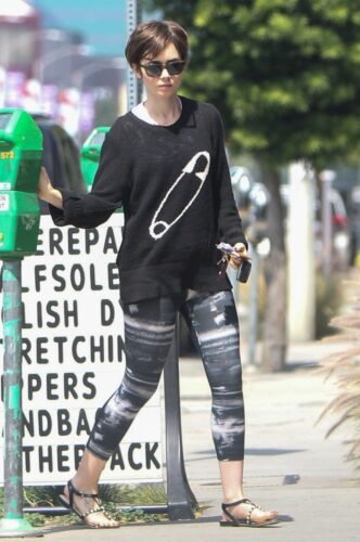 Lily Collins Feet Toes And Soles 677