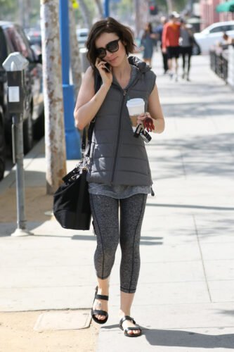 Lily Collins Feet Toes And Soles 895