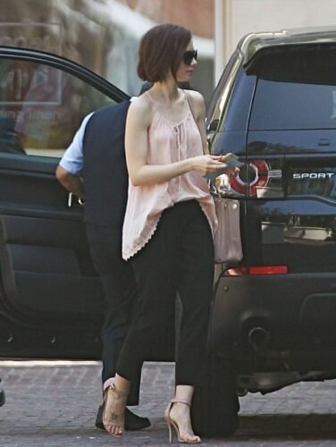 Lily Collins Feet Toes And Soles 919