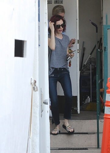 Lily Collins Feet Toes And Soles 946