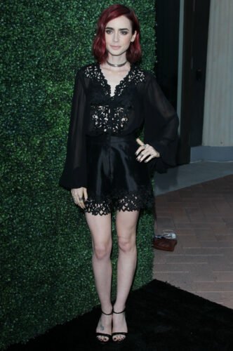 Lily Collins Feet Toes And Soles 951