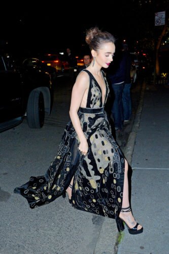 Lily Collins Feet Toes And Soles 976