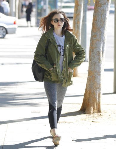 Lily Collins Feet Toes And Soles 1028