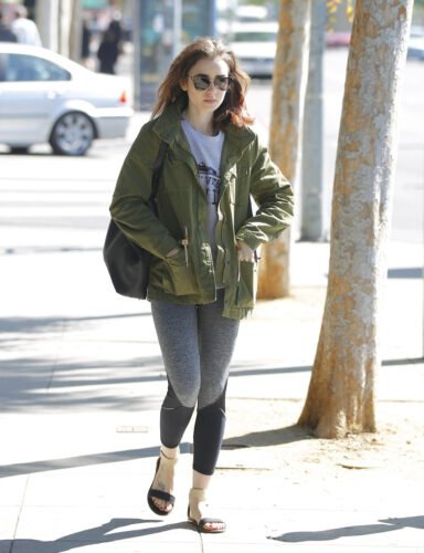 Lily Collins Feet Toes And Soles 1029