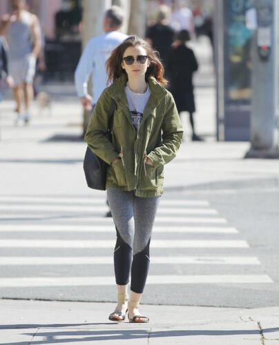 Lily Collins Feet Toes And Soles 1031