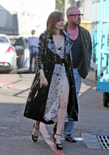 Lily Collins Feet Toes And Soles 1039