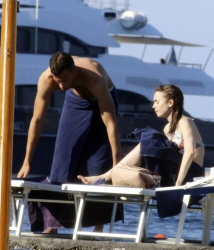 Lily Collins Feet Toes And Soles 1160