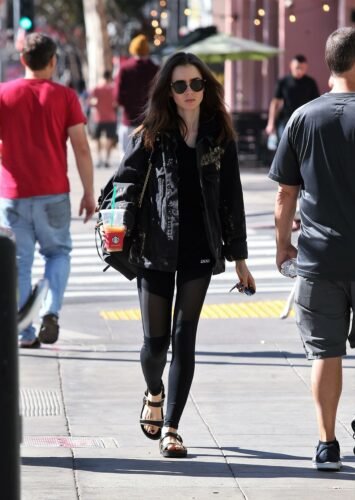 Lily Collins Feet Toes And Soles 1273