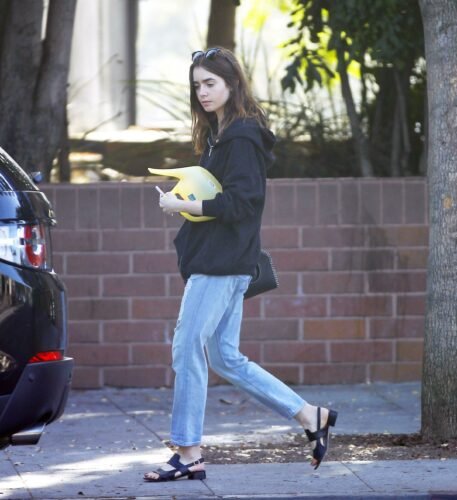 Lily Collins Feet Toes And Soles 1286