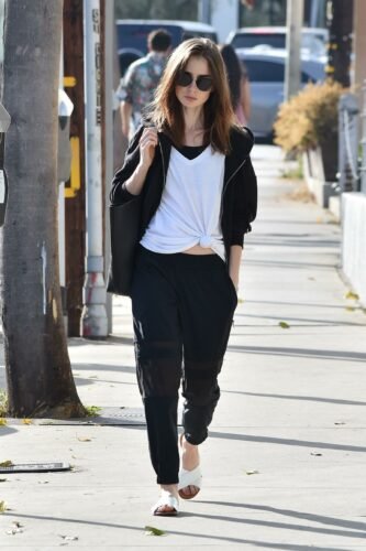 Lily Collins Feet Toes And Soles 1296