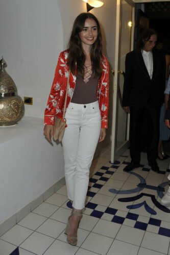 Lily Collins Feet Toes And Soles 1318