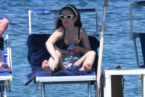 Lily Collins Feet Toes And Soles 1323