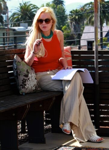 Lindsay Lohan Feet Toes And Soles 642