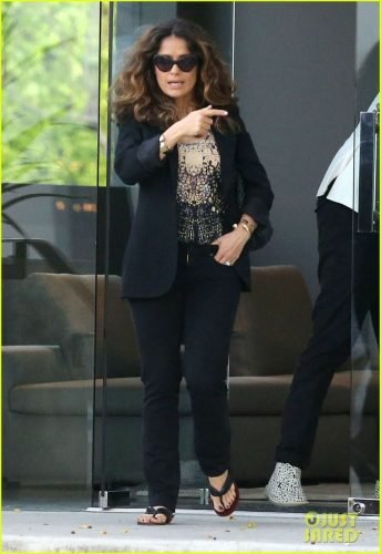 Salma Hayek Feet Toes And Soles 614