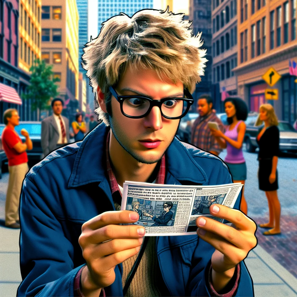 Scott Pilgrim feet close-up from comic scene, highlighting character's footwear and unique art style