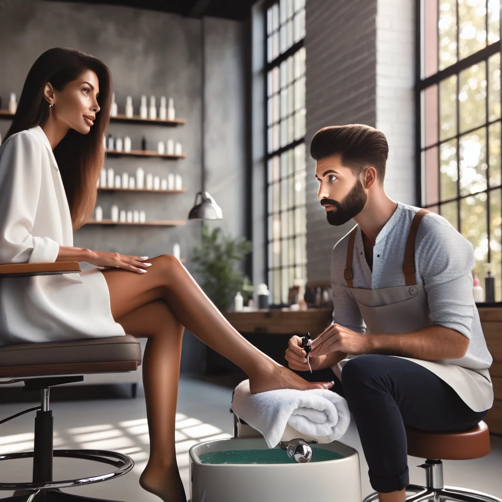 Smooth, well-groomed toes and clean nails illustrating what is considered pretty feet in beauty standards